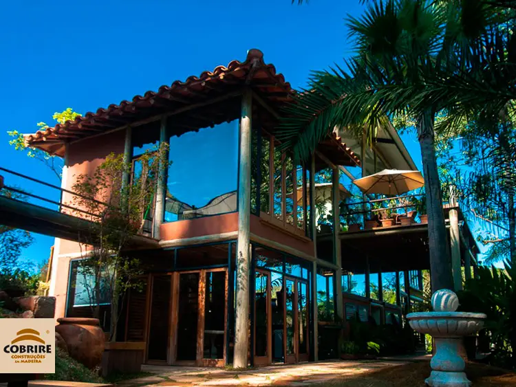 O espaço ideal,casa de madeira