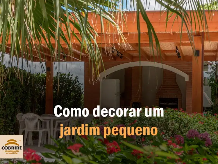 jardim pequeno, decoração, pergolado