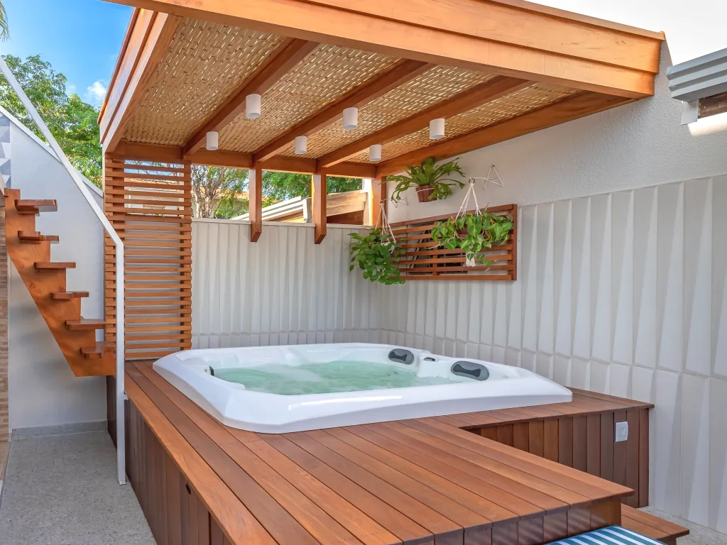 pergolado de madeira spa Cobrire