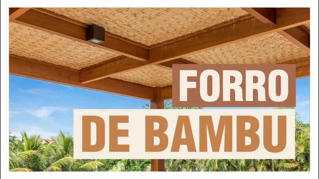 Capa de vídeo explicativo das vantagens do forro de bambu